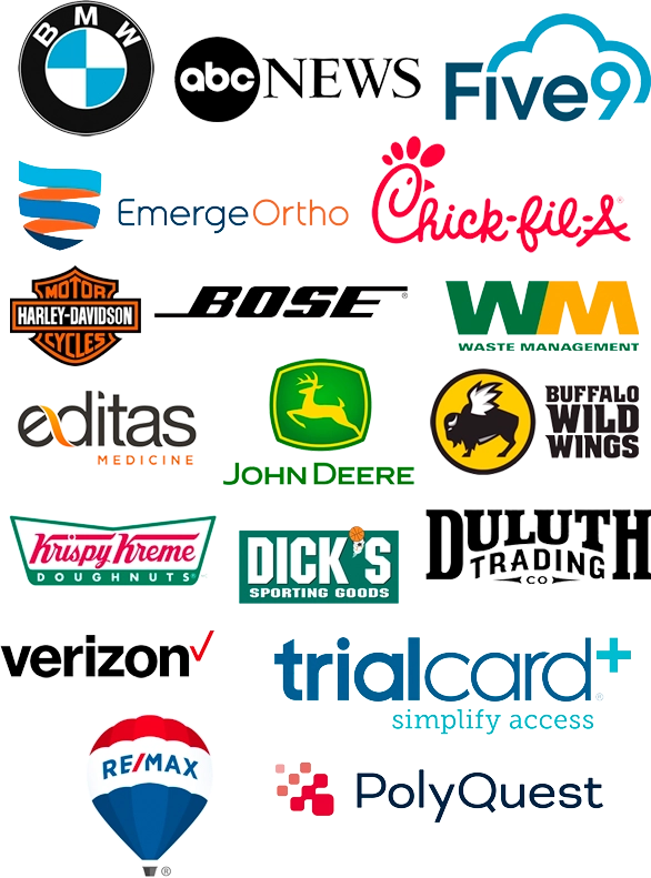 collage of brand logos
