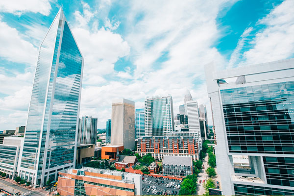 Offering digital marketing services in Charlotte, NC screenshot of the city of Charlotte, NC