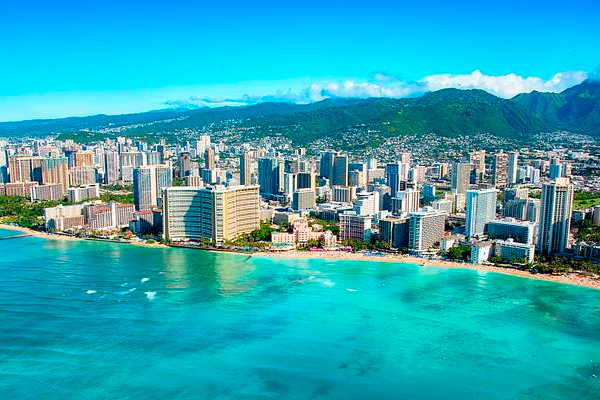 screenshot of the city of Honolulu, HI 