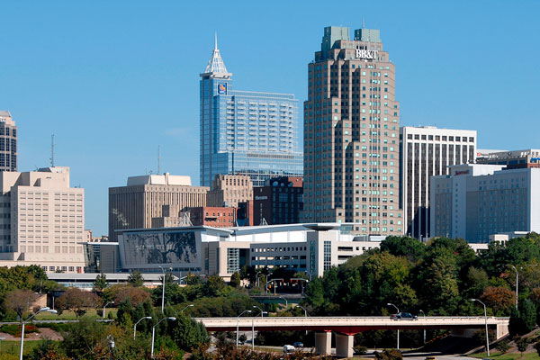 screenshot of the city of Raleigh, NC 