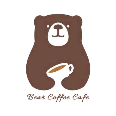 coffee bear cafe company logo