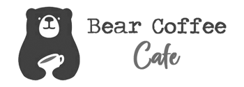 bear coffee cafe business logo