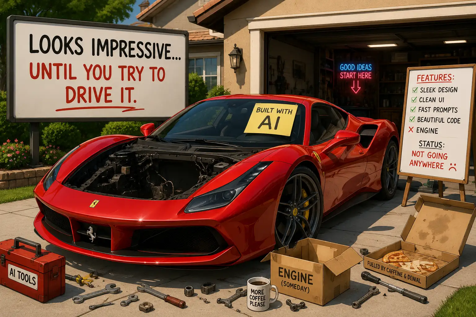 Looks impressive… until you try to drive it.