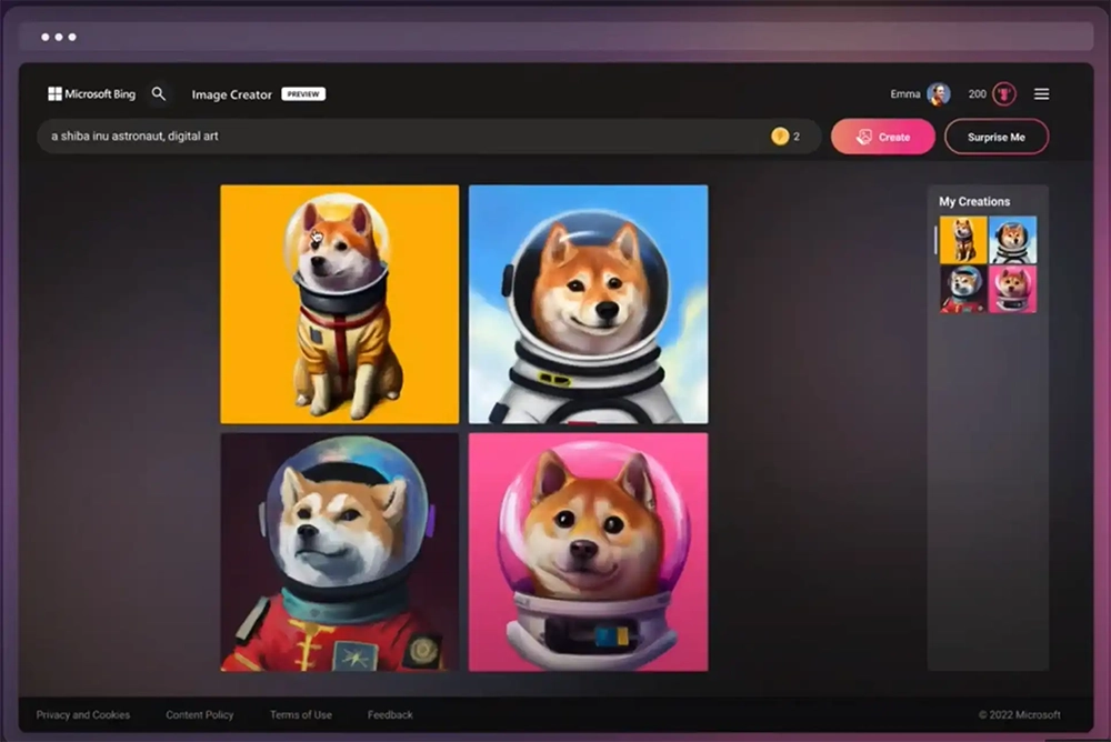 Microsoft Bing AI Image Creator Tool ai bing cretor tool portal