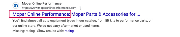 branding example mopar