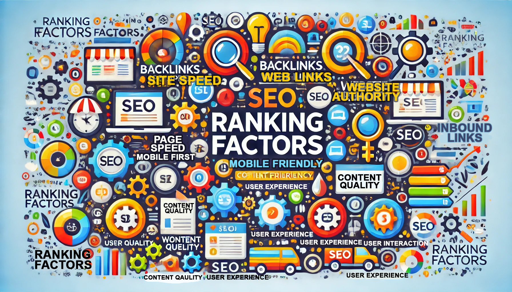 a complete list of 200+ seo ranking factors