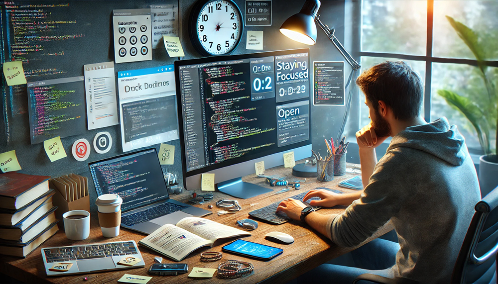 how to stay focused on tight project deadlines in programming