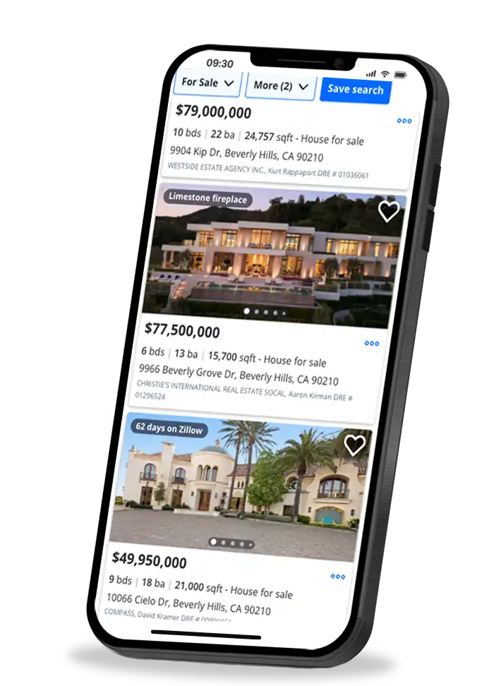 seo optimization zillow mobile los angles map